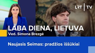 Naujasis Seimas pradžios iššūkiai  Laba diena Lietuva  20241108 [upl. by Lilah]