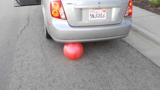 Balloon on car exhaust pipe [upl. by Tammara]