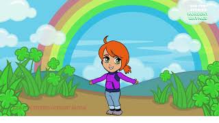 Rainbow  All these colors in the sky today Kids Fun Stories Nursery Rhyme [upl. by Kcinom]