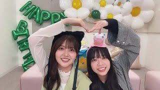 山下葉留花 ・ 山口陽世（日向坂46） 2024年05月20日 誕生日配信 SHOWROOM [upl. by Mayce]