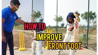 How To Improve  Front Foot Drive By Head Coach Paras Singh CAP PUNE battingmasterclass [upl. by Ardnuassak]