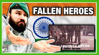 Rashtriya Rifles  Fallen Heroes  Indian Army  Losing Hold Royal Marine Reacts [upl. by Lleraj]