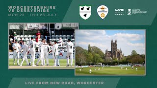 🔴 Worcestershire vs Derbyshire  Day Three  LIVE FROM NEW ROAD WORCESTER [upl. by Mclaughlin]