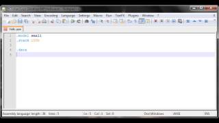 Assembly Tutorial 4  Basic Layout TASM [upl. by Bud321]