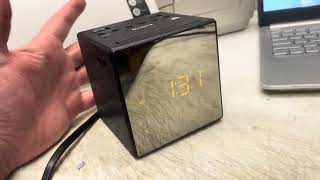 Sony ICFC1T Cube Alarm Clock  Set Date Time and Alarm [upl. by Oak41]