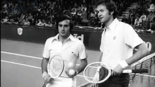 1976 Barcelona WCT Championship Tennis  Eddie Dibbs winner vs Cliff Drysdale [upl. by Oinoitna]