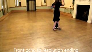 Argentine Tango Lesson 14  Basic Gancho [upl. by Earb]