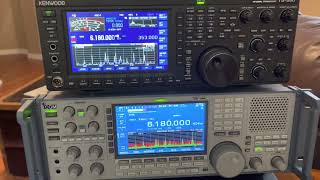 Icom ICR9500 vs Kenwood TS890 [upl. by Notelrahc839]