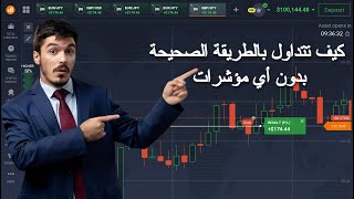 تعلم التداول من الصفر الي الاحتراف  بدون مؤشرات علي منصه iq option [upl. by Akamaozu]