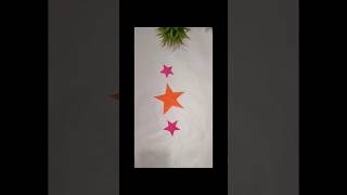 3D star paper craft ✨shorts youtubeshorts artandcraft diy papercraft trending christmasdecor [upl. by Ainirtac]