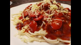 Filipino Spaghetti 🍝 [upl. by Enylhsa]