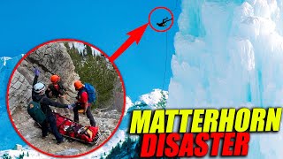 10 Tragic Matterhorn Climbing Disasters Captured  Mountaineers [upl. by Ellevehc]