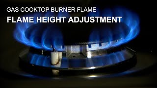 Gas Cooktop Flame Adjustment [upl. by Neelrahc104]