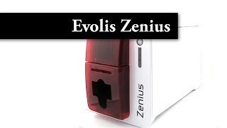 Evolis Zenius Classic line Fire Red Card Printer  USB  ZN1U0000RS [upl. by Codi611]