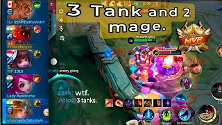 3 tank and 2 mage in fire🔥 barats gameplay [upl. by Adnawaj]