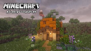 Minecraft Relaxing Longplay  Cozy Pumpkin Cottage No Commentary 121  Ep 3 [upl. by Nylauqcaj]