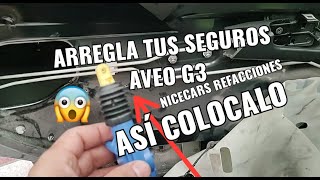 Arreglar alarma aveo g3 fallas de seguros electricos facilmente subtitulado [upl. by Mika]