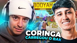 CORINGA INCORPOROU O THURZIN E CARREGOU O BAK NO FREE FIRE [upl. by Lezirg]