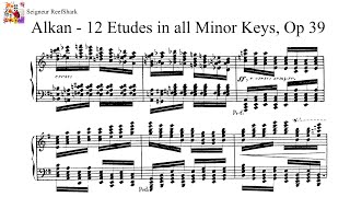 Alkan  12 Etudes in all the Minor Keys Smith [upl. by Fachan166]