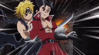 Seven Deadly Sins  Meliodas vs Zeldris English Dub [upl. by Nnazus]