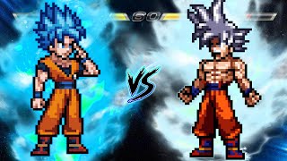 😨GOKU SSB JUS V5 VS MASTERED ULTRA INSTINCT GOKU JUS IN JUMP FORCE MUGEN [upl. by Falda259]