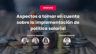 Webinar Aspectos a tomar en cuenta sobre la implementación de política salarial  Ecovis Perú [upl. by Aisela]