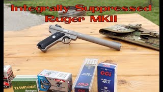 Integrally Suppressed Ruger MKII Pistol [upl. by Suhpoelc3]