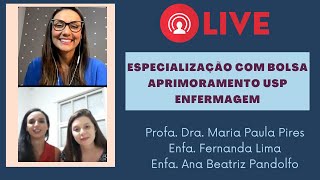 LIVE Especialização com bolsa Aprimoramento I Enfermagem [upl. by Nosrak]