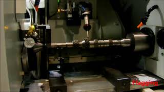 SH40 CNC 60mps  Groove Grinding [upl. by Attiuqram]