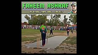 Faheem Ashraf playing tape ball youtubeshorts tapeballcricket cricket [upl. by Nawj587]