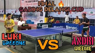 Final Div 456 Gading Pelangi Cup Andri VS Luki [upl. by Ailil]