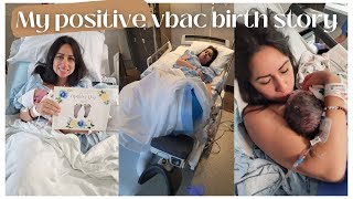 My birth story Positive VBAC with epidural🥹Labor  Delivery What I did to induce labor  more [upl. by Eissim16]