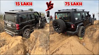 Jeep Wrangler Rubicon vs Mahindra Scorpio S11  Extreme offroading Testing [upl. by Cotter]