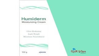 Humiderm Moisturizing Cream On ClickOnCare [upl. by Newnorb]