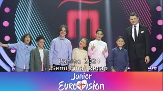 RANINA SEMI FINAL RECAP  JESC 2024 Georgia [upl. by Annitsirhc]