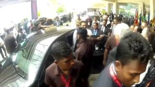 Sri Lanka President Mahinda Rajapaksa doorstepped [upl. by Peters]