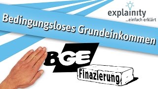 Bedingungsloses Grundeinkommen einfach erklärt explainity® Erklärvideo [upl. by Vedi]