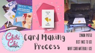 How to print and make greetings cards to sell on Etsy [upl. by Ayocat255]