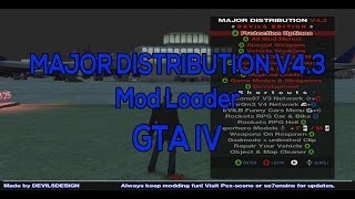 GTA 4  Major Distribution v43 Modmanager  Xbox 360PS3 [upl. by Malanie]