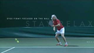 Forehand slow motion Modern Tennis [upl. by Laven]