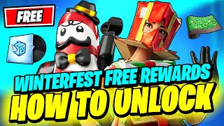 How to UNLOCK FREE Fortnite WINTERFEST Skin Christmas Boxy amp Winterfest Bushranger [upl. by Lance]