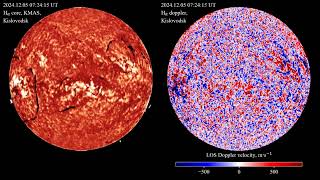 Hα 20241205  Spectroheliograph Data [upl. by Ahsiemaj]