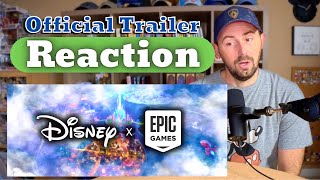 DISNEY FORTNITE  Disney and Epic Games Team Up  TRAILER REACTION [upl. by Rici]