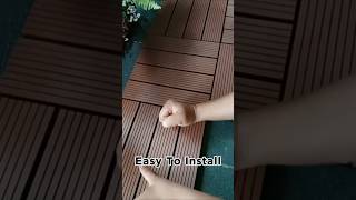 DECKING TILE WPCdecking decoration flooring home dekorasirumah [upl. by Annoyek]