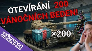 Otevírání 200 Vánočních BEDEN World of Tanks CZ [upl. by Saks]