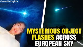 Internet in Frenzy as a Mysterious Blue Meteor Lights up the Sky Across Portugal amp Spain  Oneindia [upl. by Aenea]