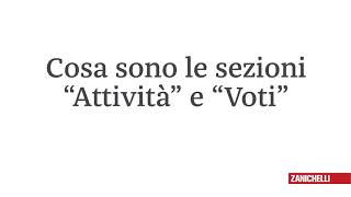 myZanichelli  Cosa sono le sezioni Attivita e Voti [upl. by Nallid]