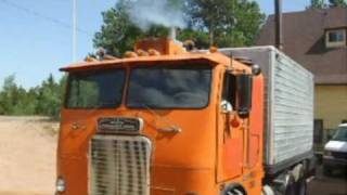 1973 WhiteFreightliner Cabover with 318 hp Detroit Diesel 8v71 [upl. by Aronoh]