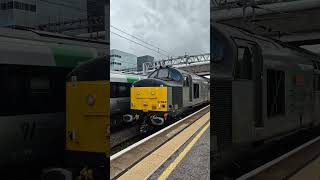 Class 37 37884 Milton Keynes Central Station train fypyoutube railway [upl. by Hyrup944]