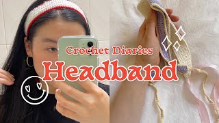 Crochet howto HEADBAND tutorial ✷ Quick amp easy hairbandribbon 🎀 [upl. by Summers]